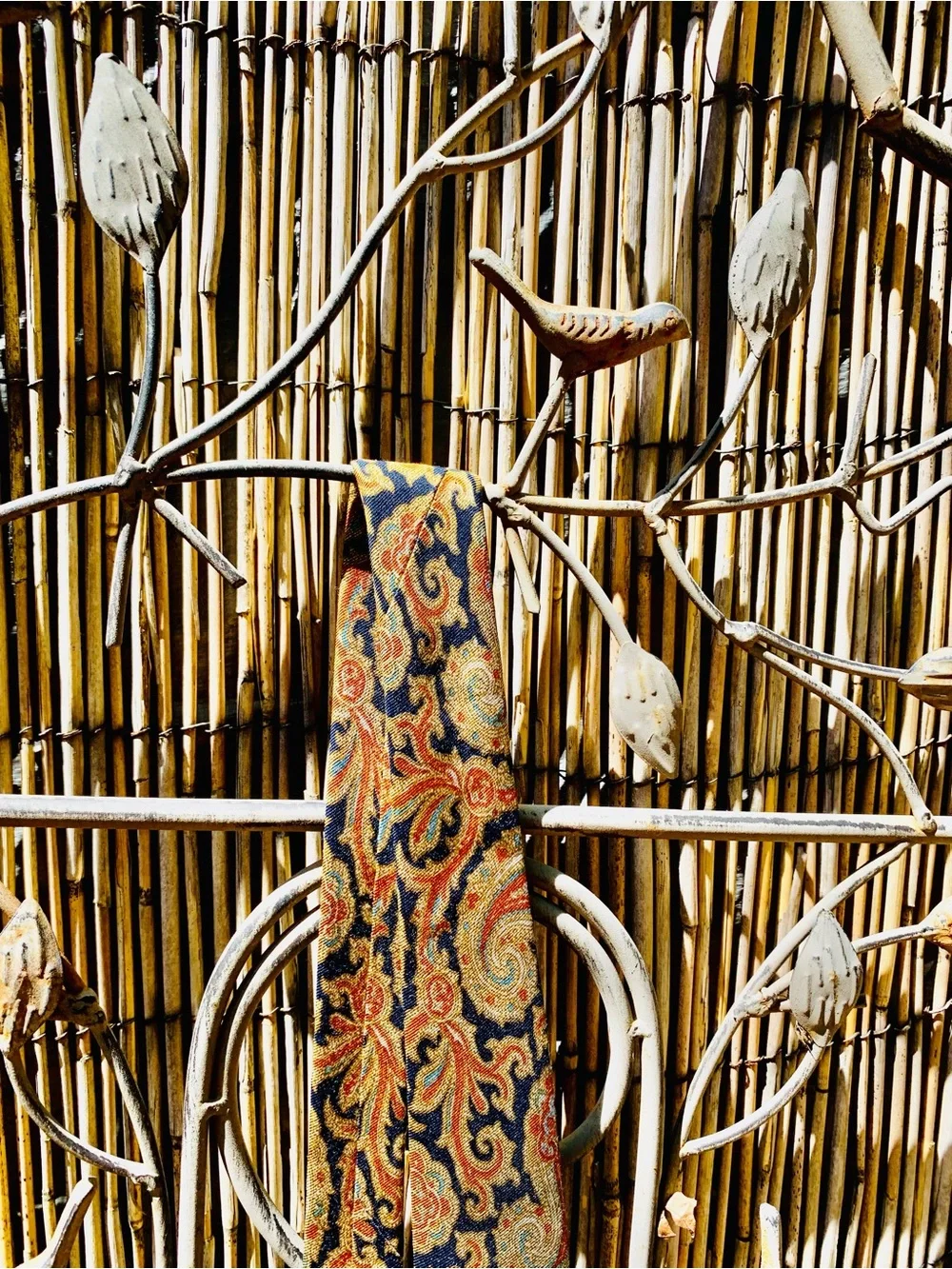 Paisley Multicolor Silk Tie - Warm Tones